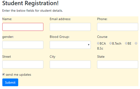 Validation In Controls With Visual Interaction